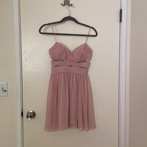 Hailey Logan by Adrianna Papell Juniors Short Mesh Inset Dress